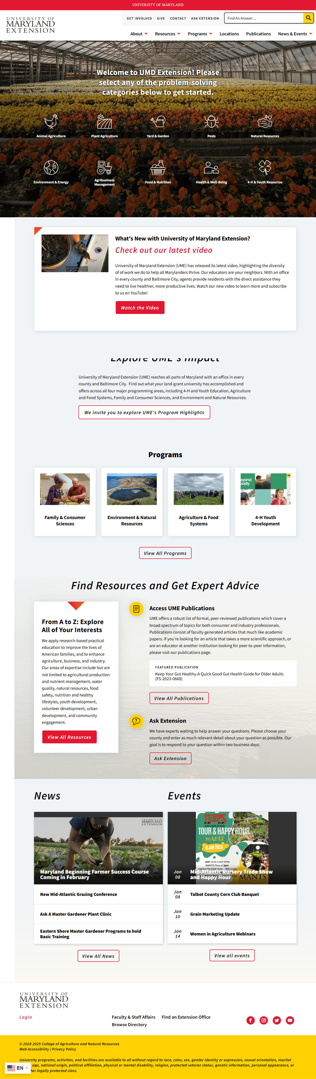 Drupal Project - University of Maryland Extension