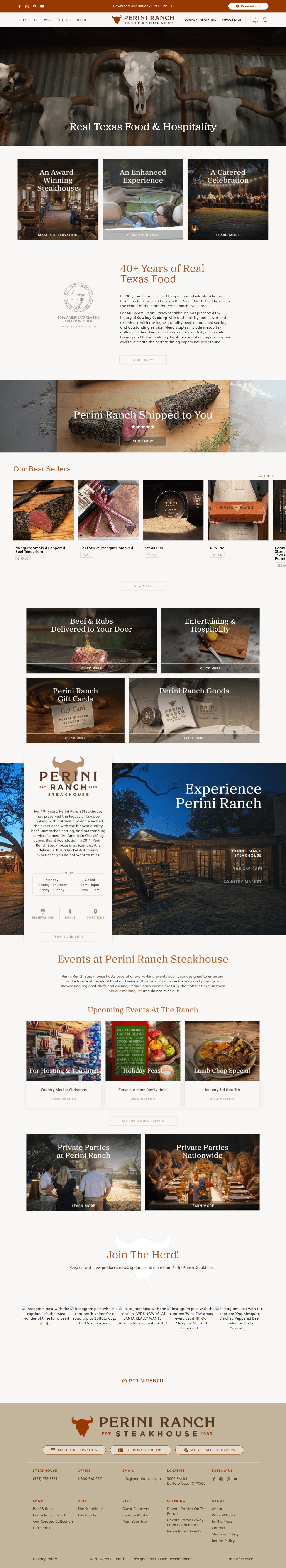 Shopify Project - Perini Ranch